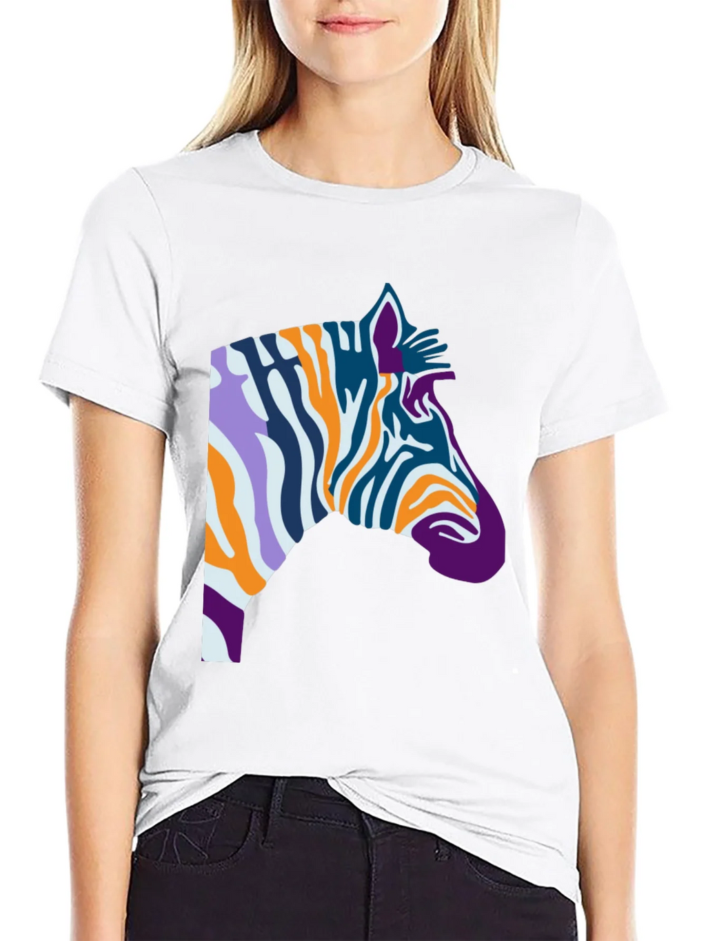 Abstract Zebra Graphic Tee - Cool Casual Style product image 11