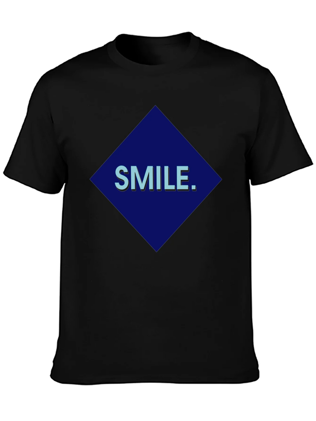 Smile Graphic Print Black T-Shirt product image 6