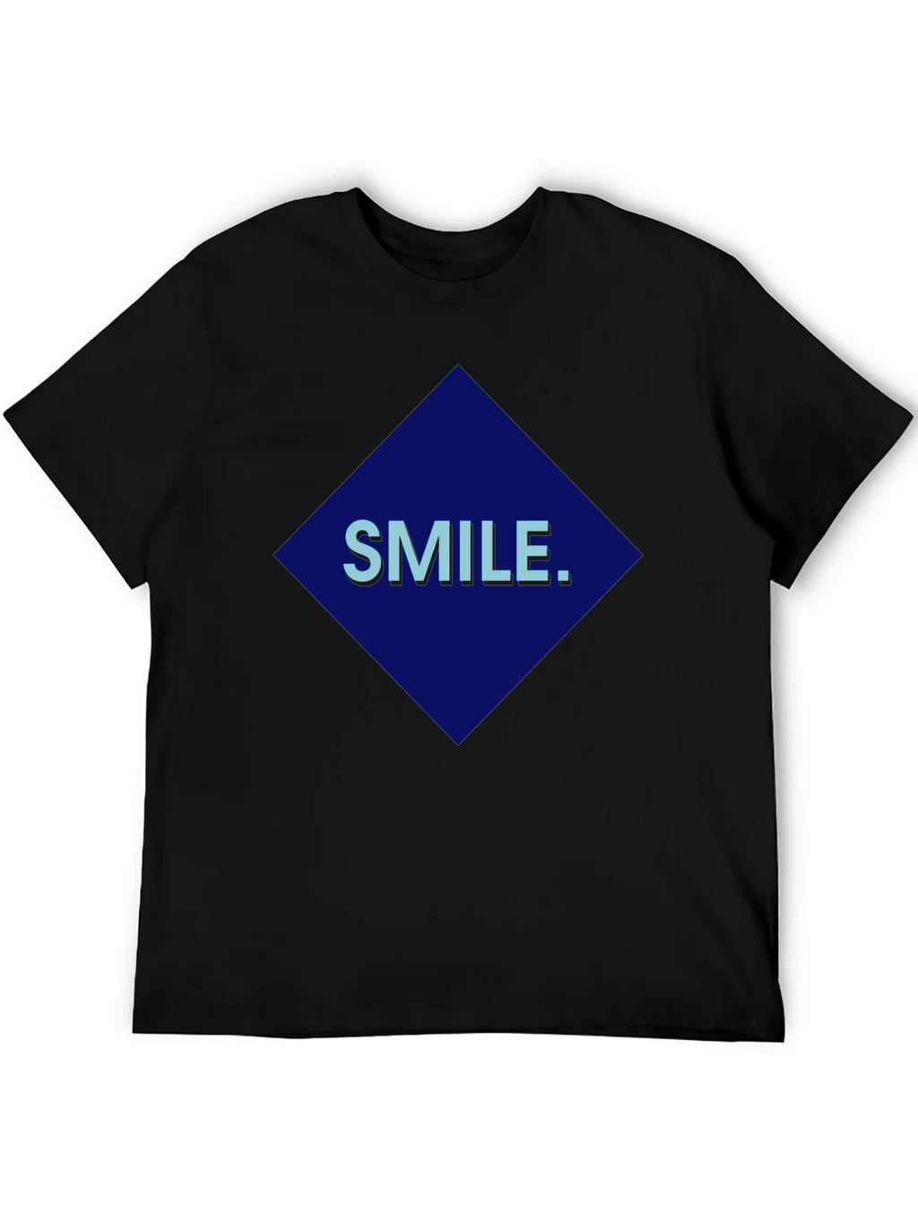 Smile Graphic Print Black T-Shirt product image 8