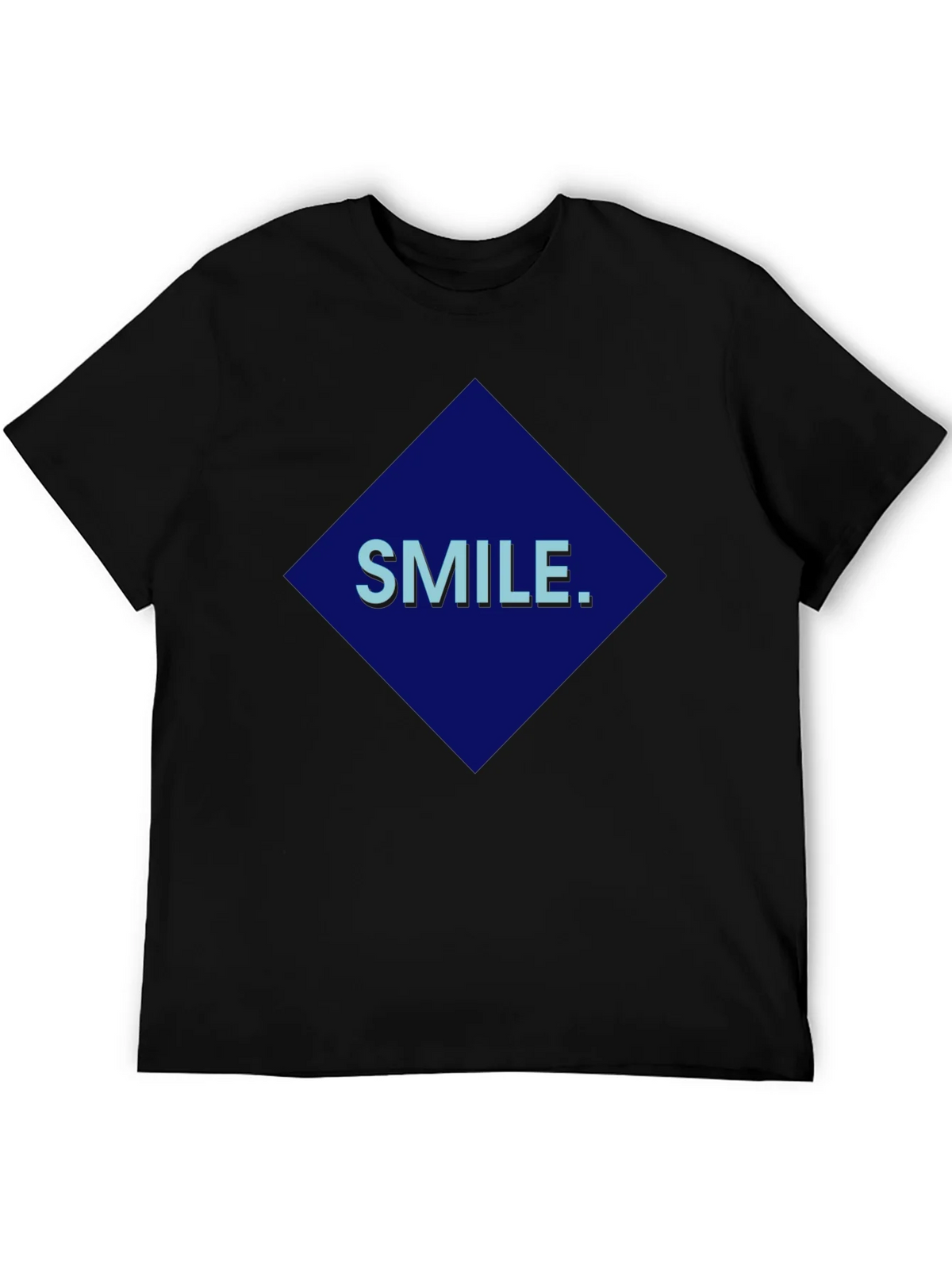 Smile Graphic Print Black T-Shirt product image 8