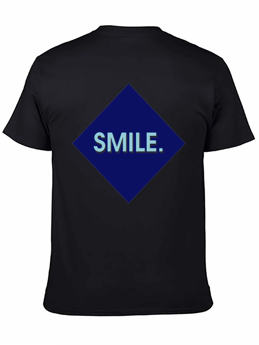 Smile Graphic Print Black T-Shirt product image 7