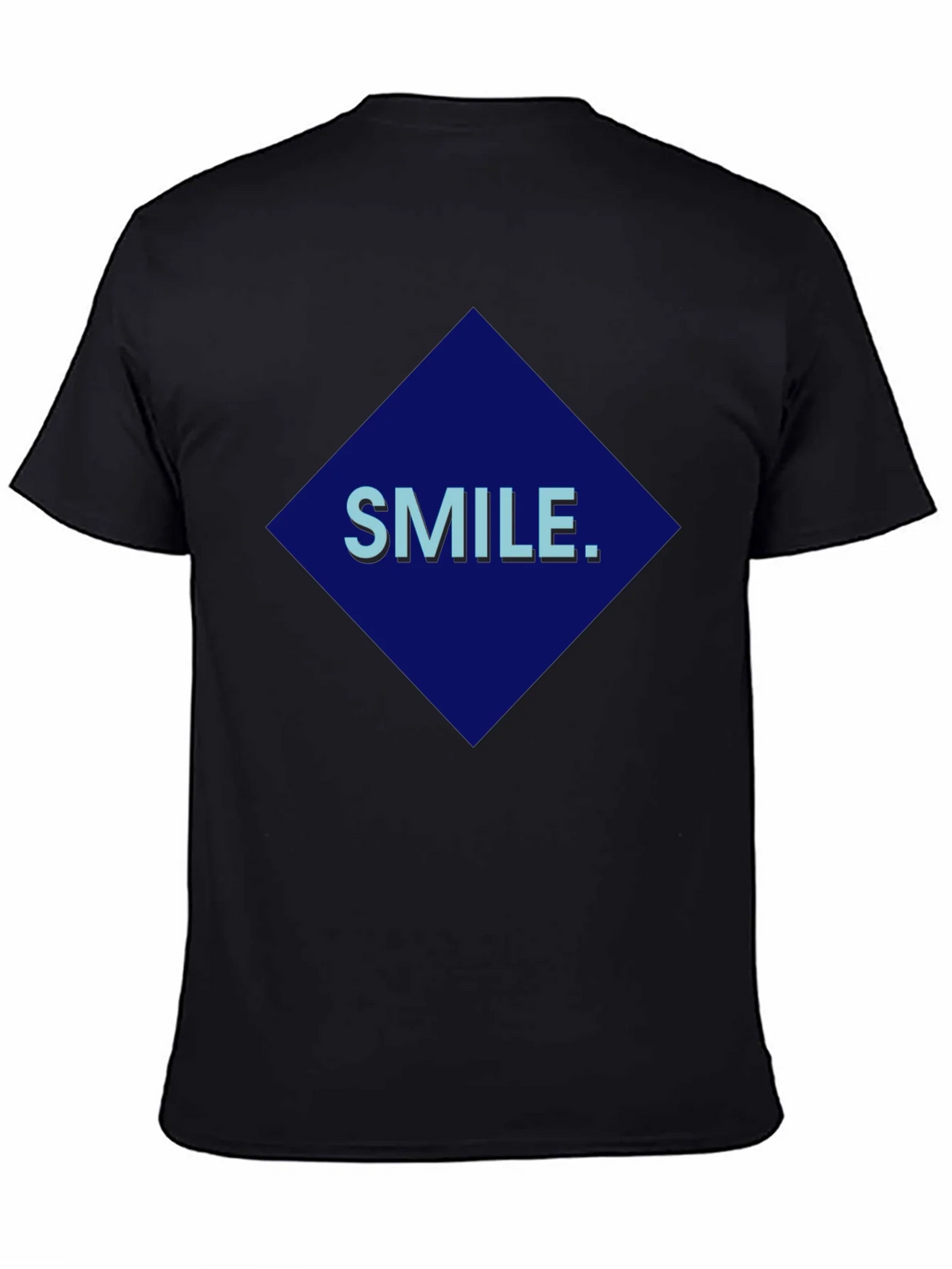 Smile Graphic Print Black T-Shirt product image 7