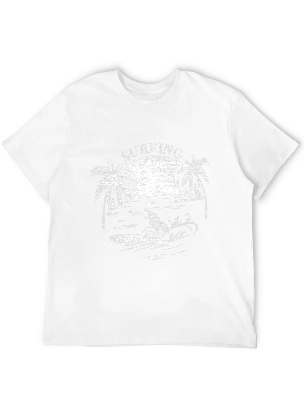 Surfing Graphic T-Shirt - Black Cotton Tee product image 3