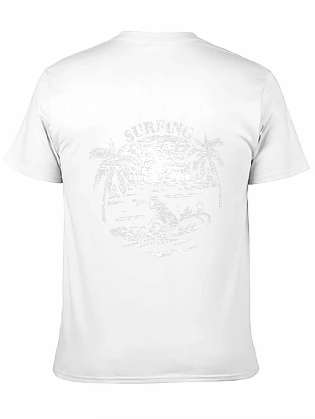 Surfing Graphic T-Shirt - Black Cotton Tee product image 2