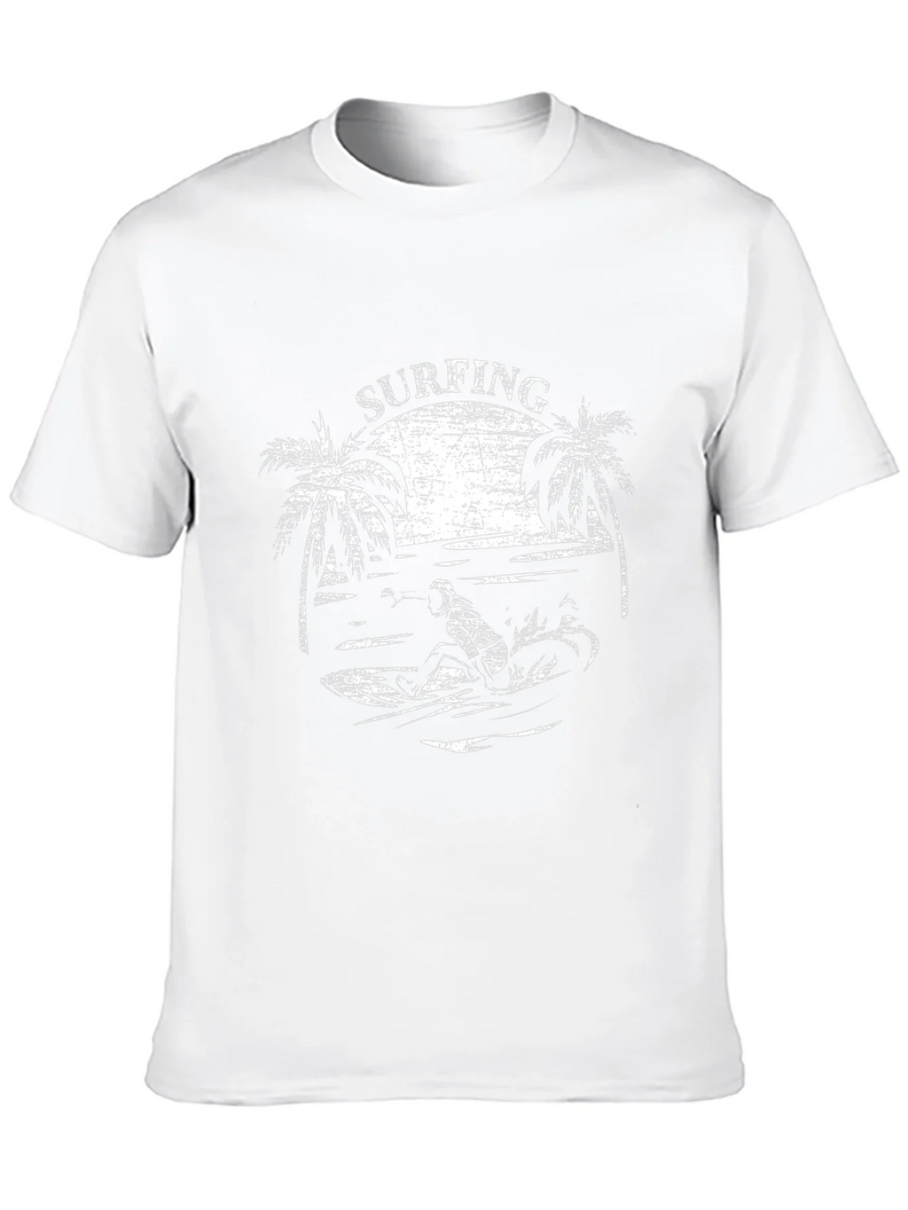 Surfing Graphic T-Shirt - Black Cotton Tee product image 12
