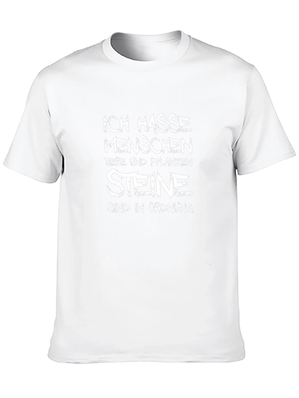 Ich Hasse Menschen T-Shirt Funny Sarcastic Tee product image 12