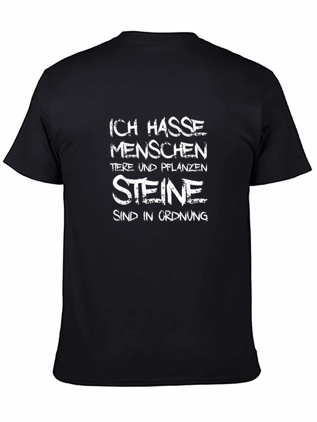 Ich Hasse Menschen T-Shirt Funny Sarcastic Tee product image 7