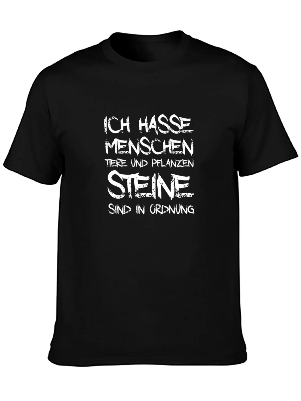 Ich Hasse Menschen T-Shirt Funny Sarcastic Tee product image 6
