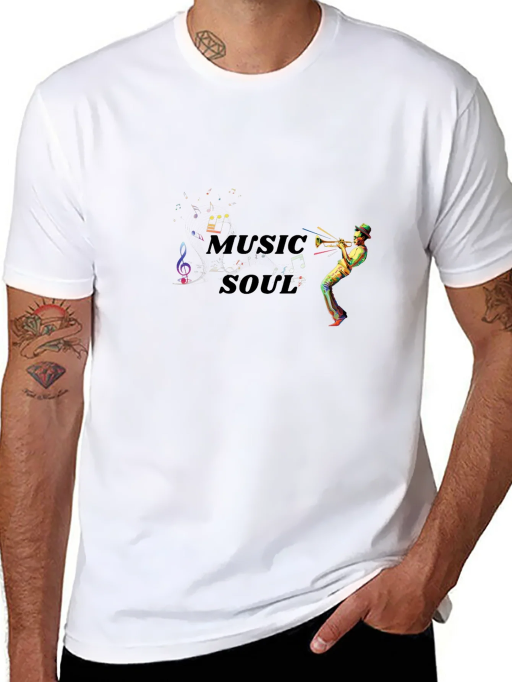 Music Soul T-Shirt - Musical Trumpet Player product image 10