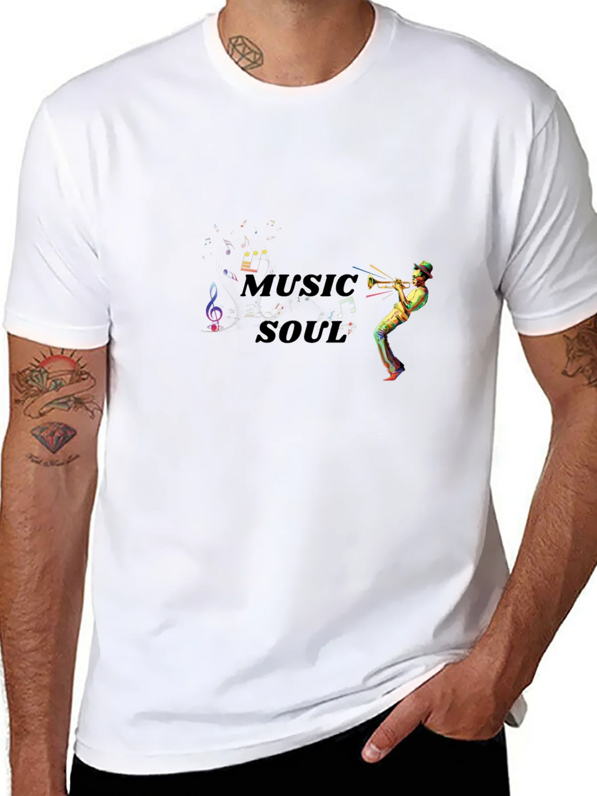 Music Soul T-Shirt - Musical Trumpet Player product image 10