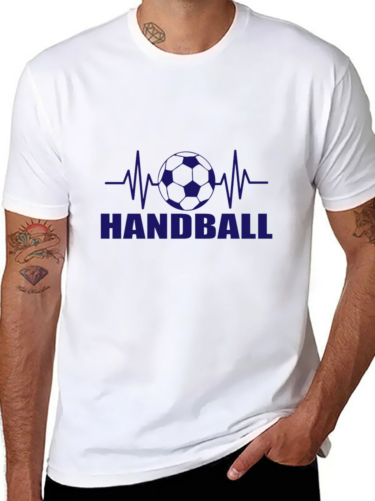 Handball Heartbeat T-Shirt - Black product image 2