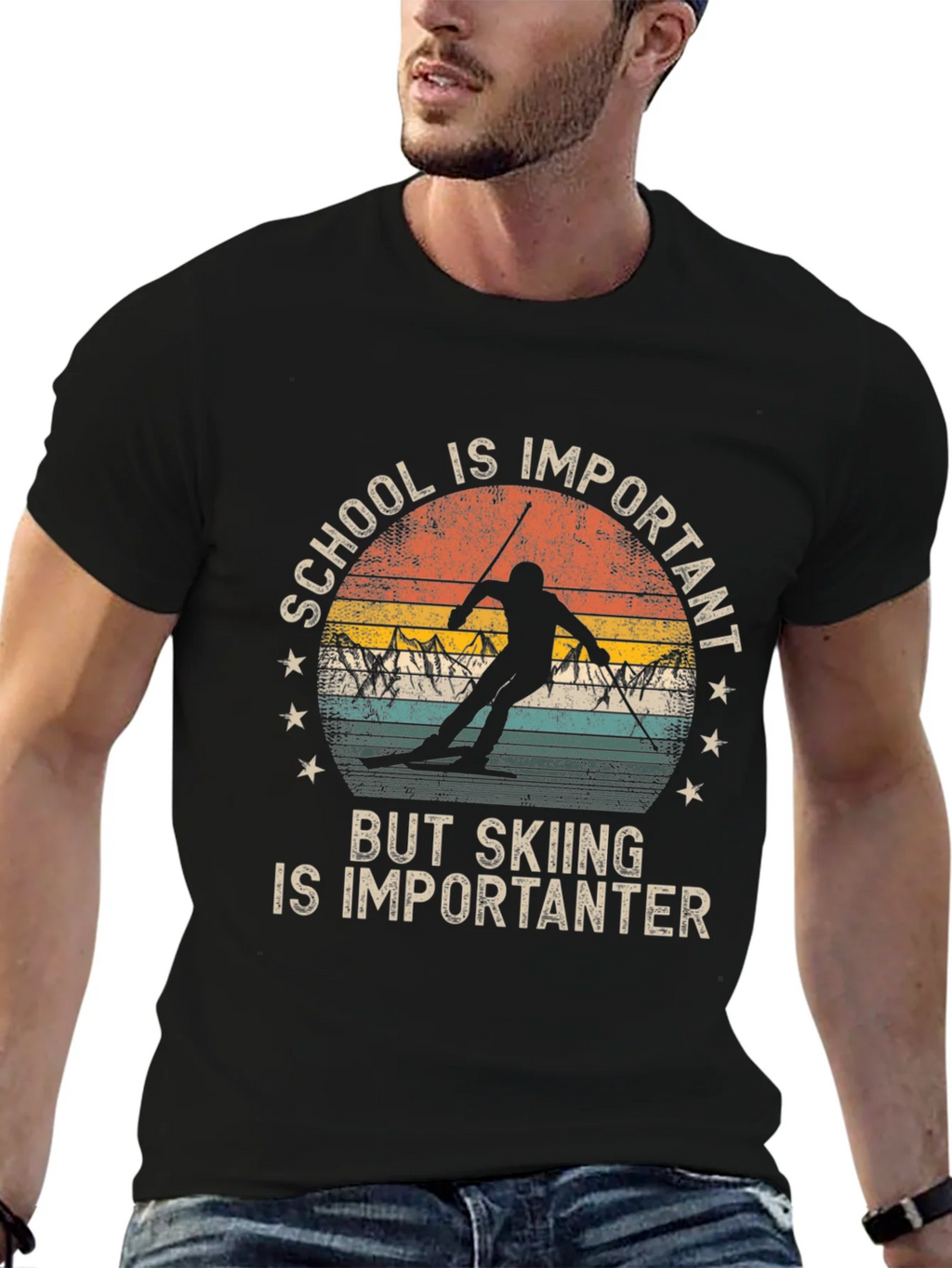 Skiing is Importanter T-Shirt product image 9