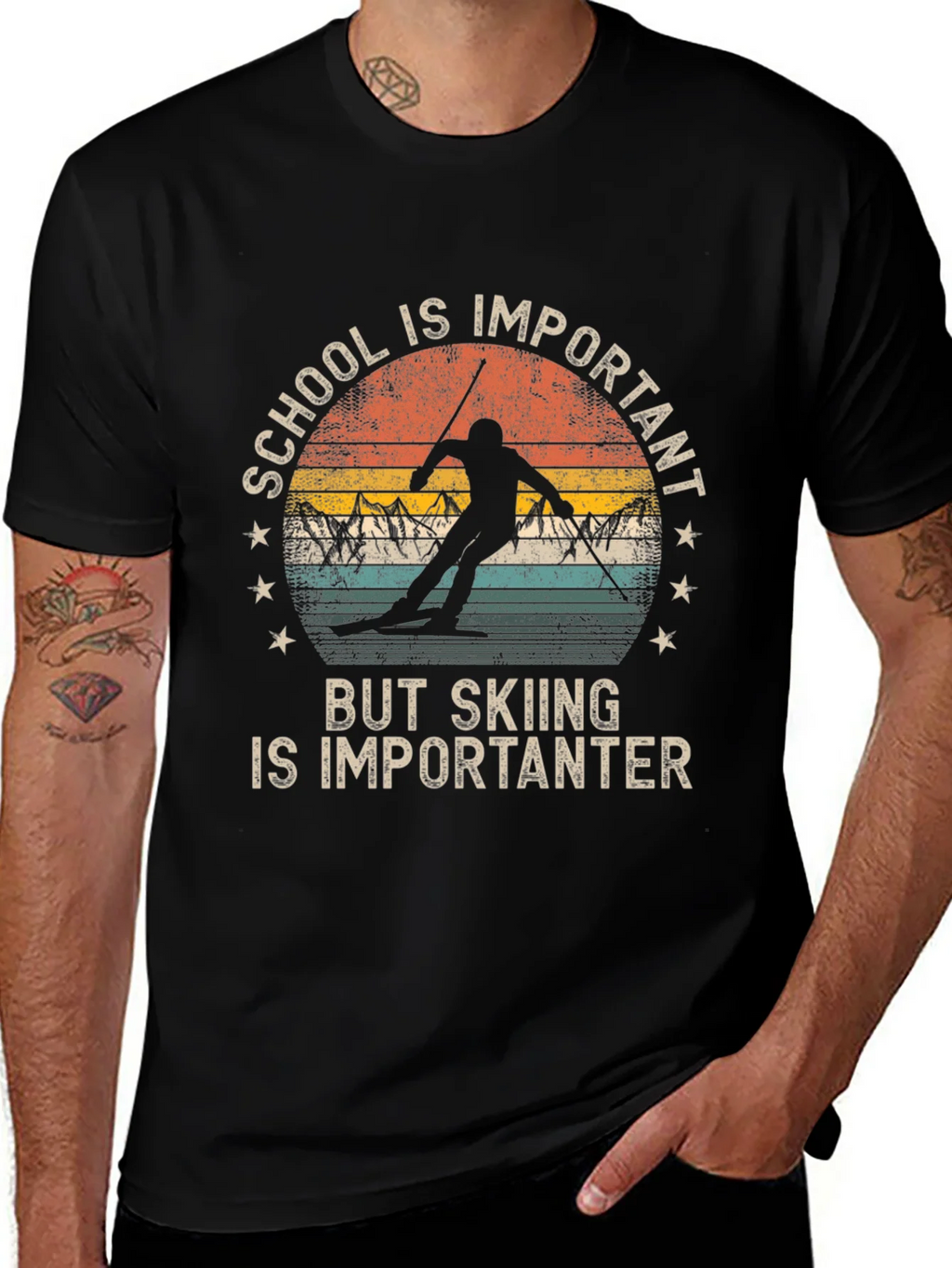 Skiing is Importanter T-Shirt product image 1
