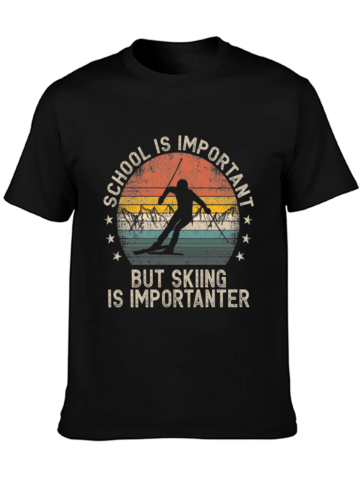 Skiing is Importanter T-Shirt product image 6