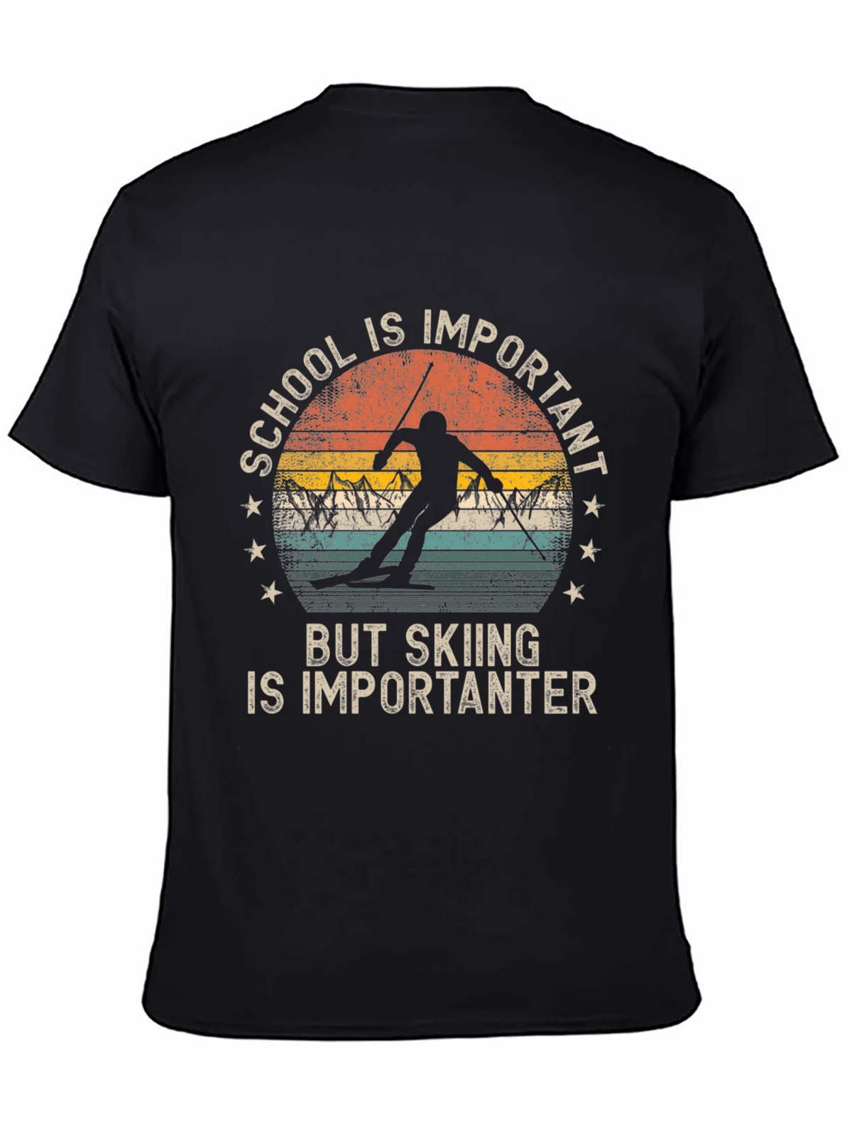Skiing is Importanter T-Shirt product image 7