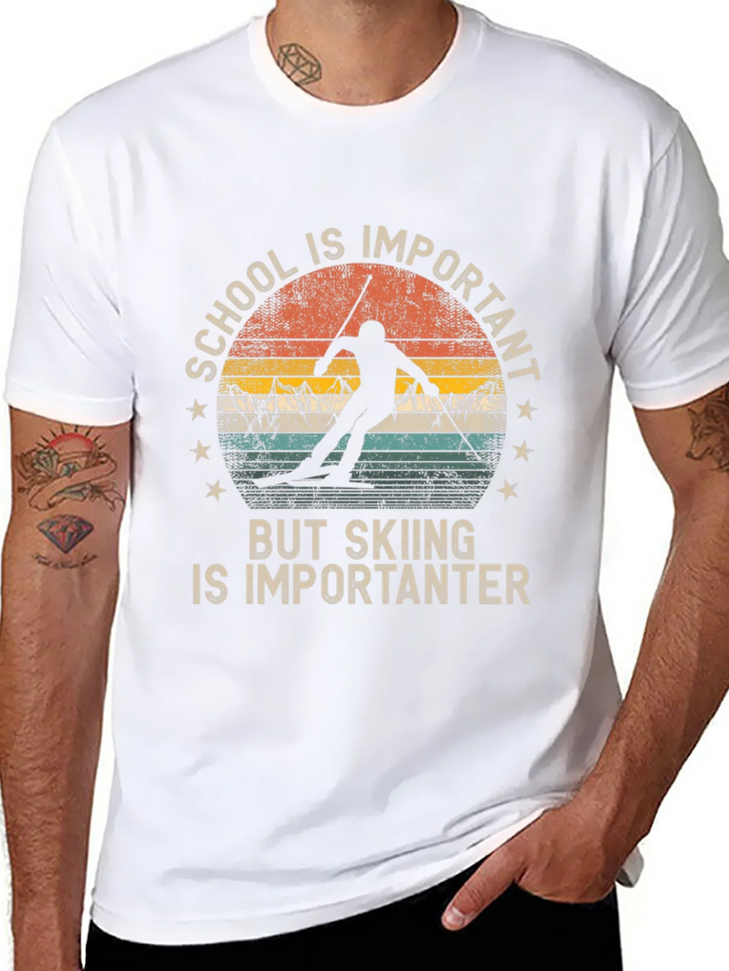 Skiing is Importanter T-Shirt product image 10