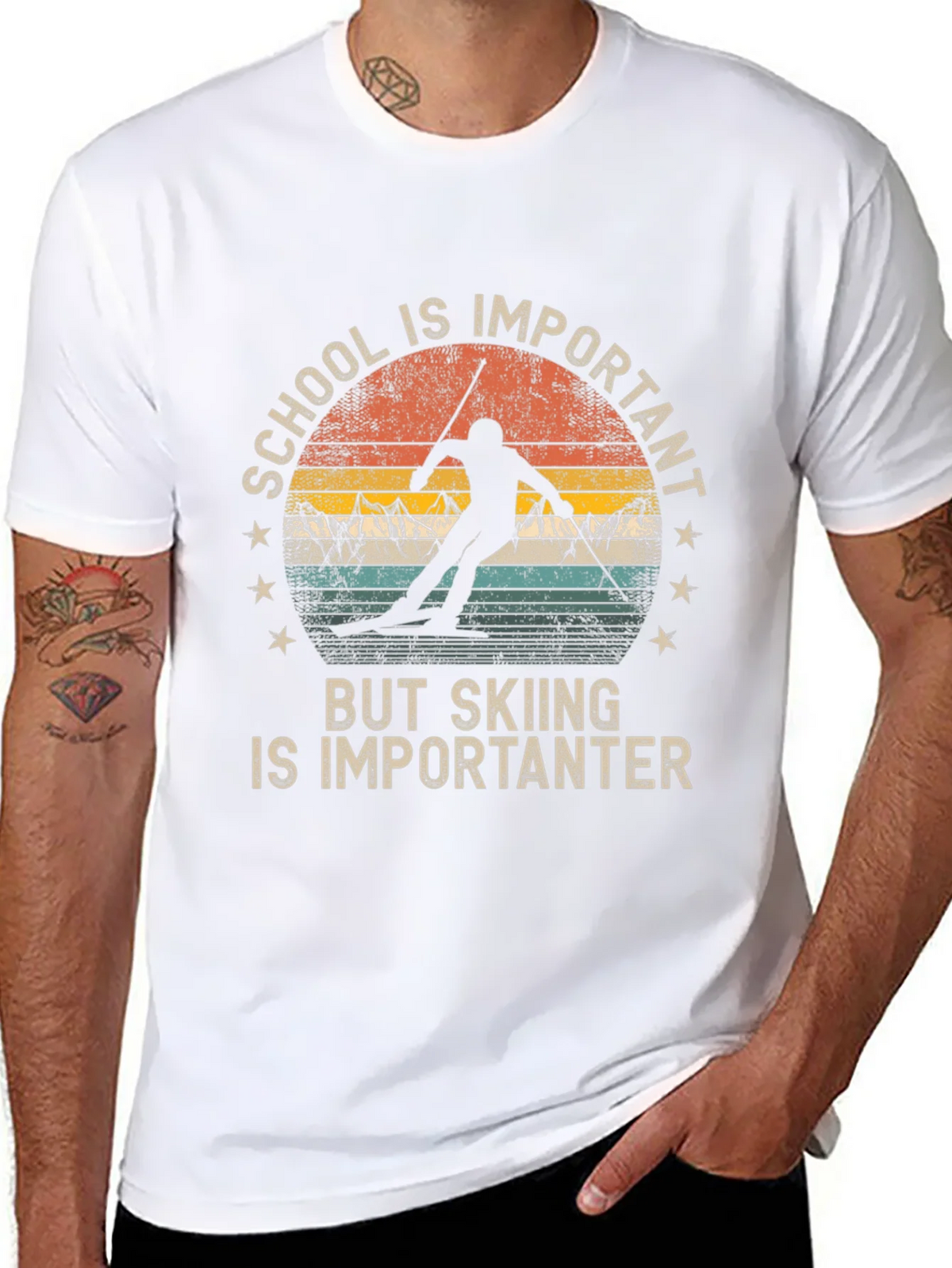 Skiing is Importanter T-Shirt product image 10