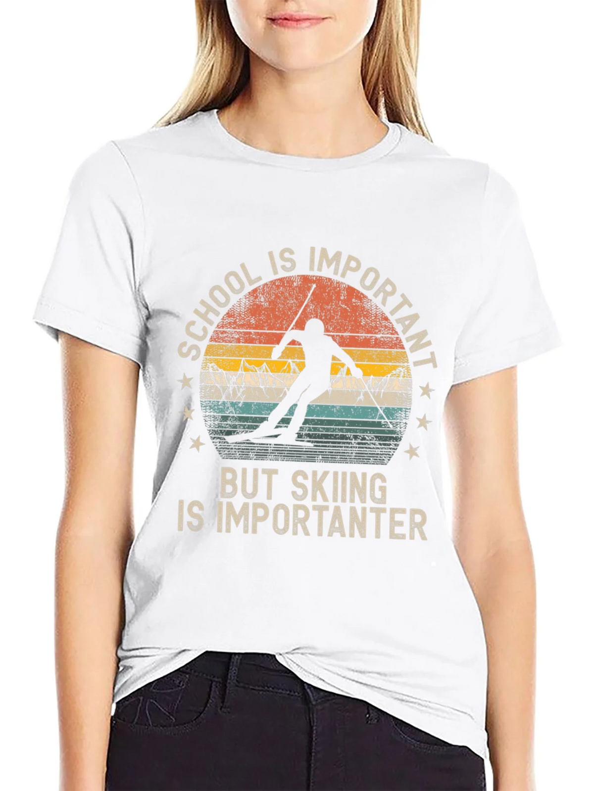 Skiing is Importanter T-Shirt product image 11