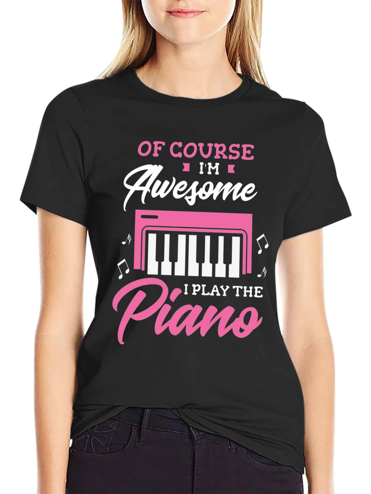 Awesome I Play the Piano T-Shirt product image 5