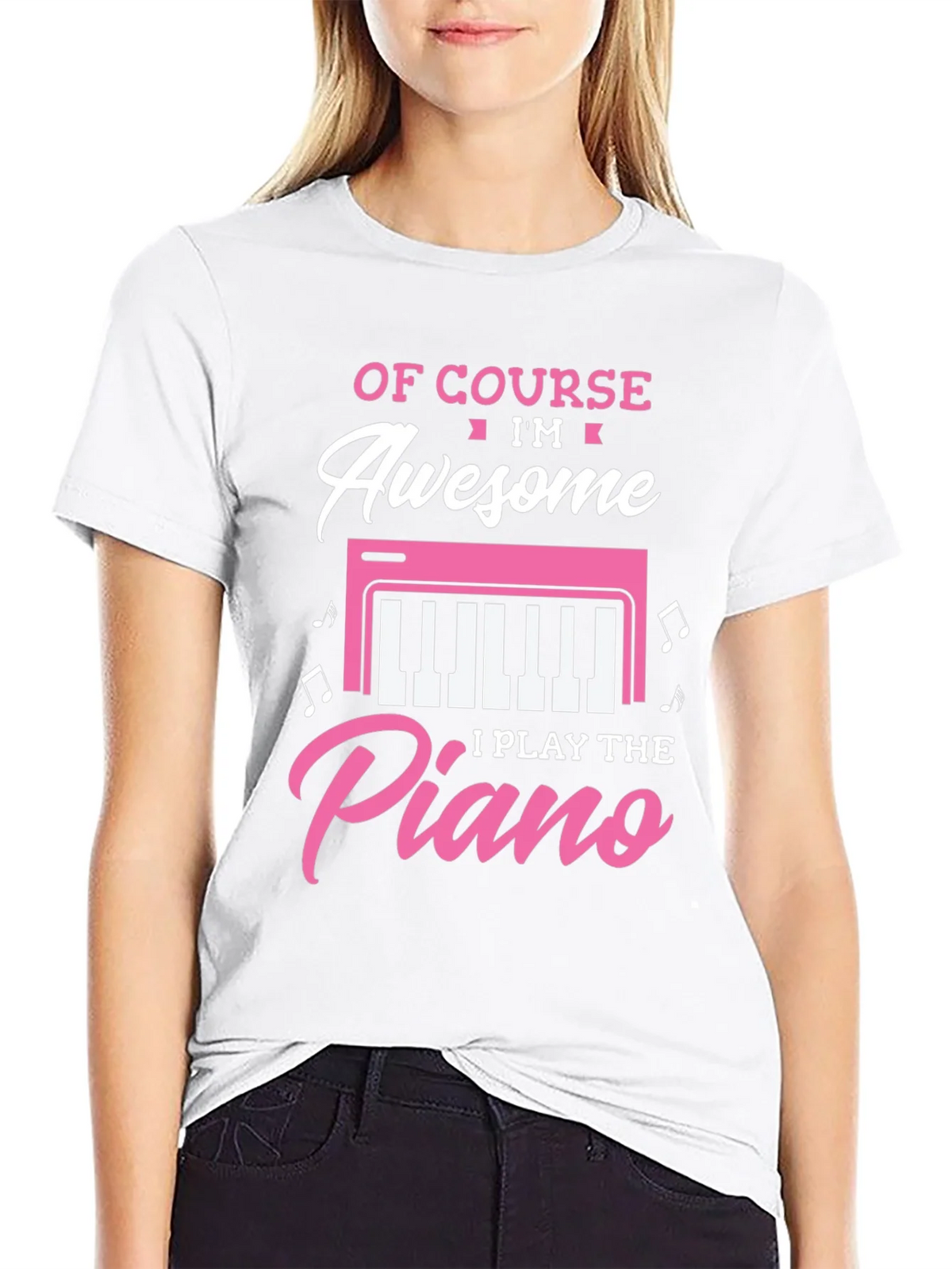 Awesome I Play the Piano T-Shirt product image 11
