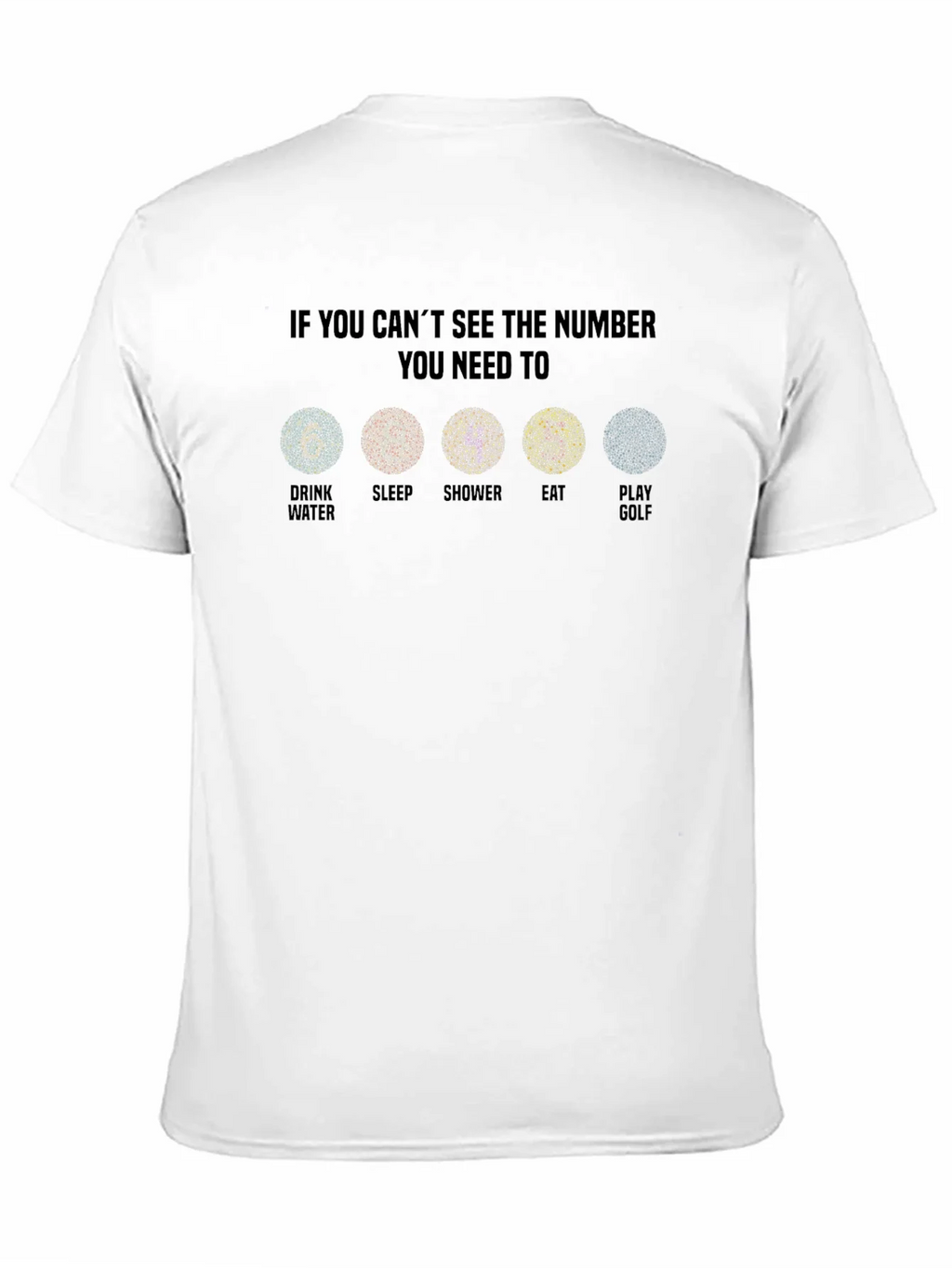 Color Blindness Humor T-Shirt - Golf Edition product image 2