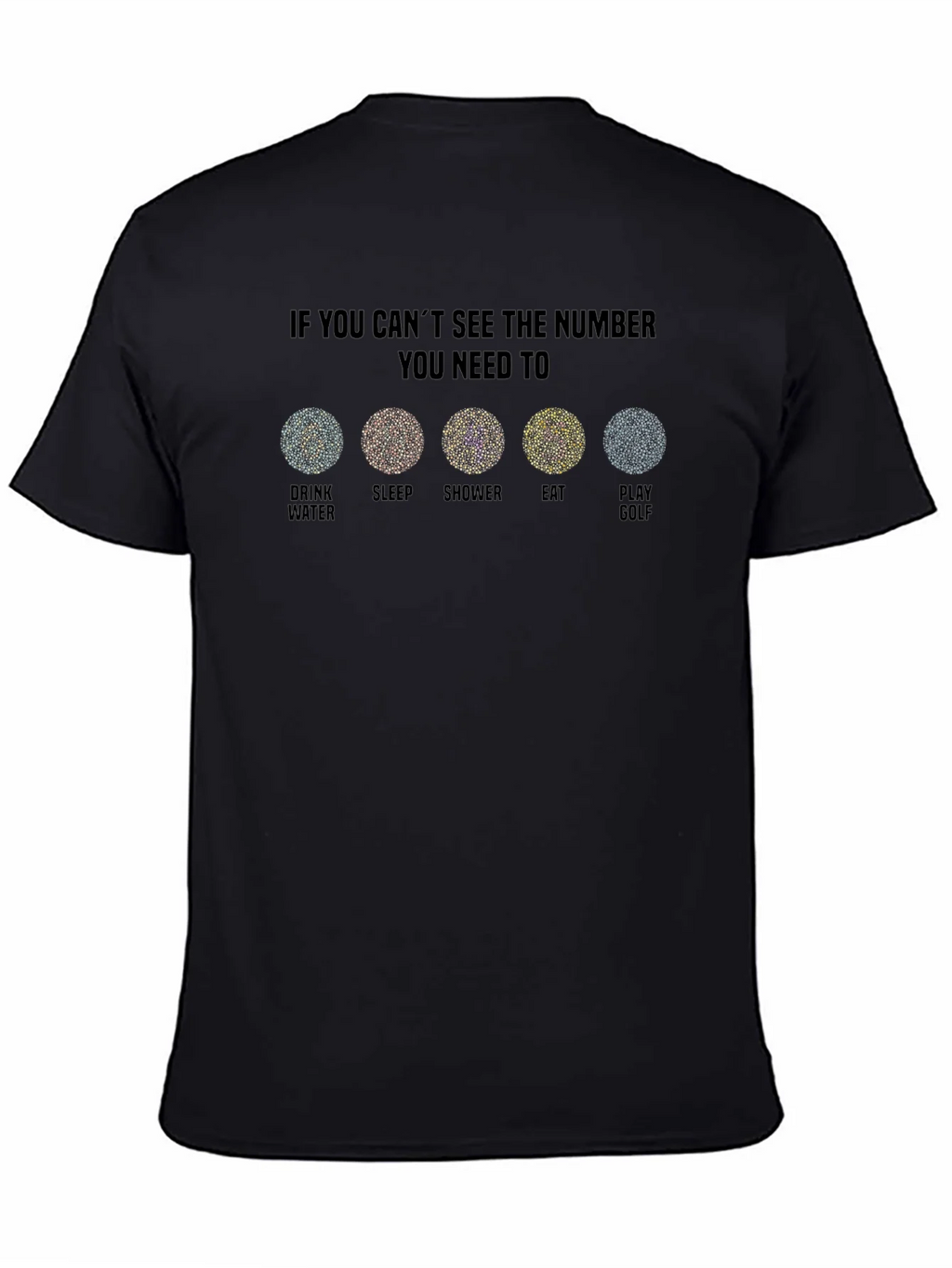 Color Blindness Humor T-Shirt - Golf Edition product image 7
