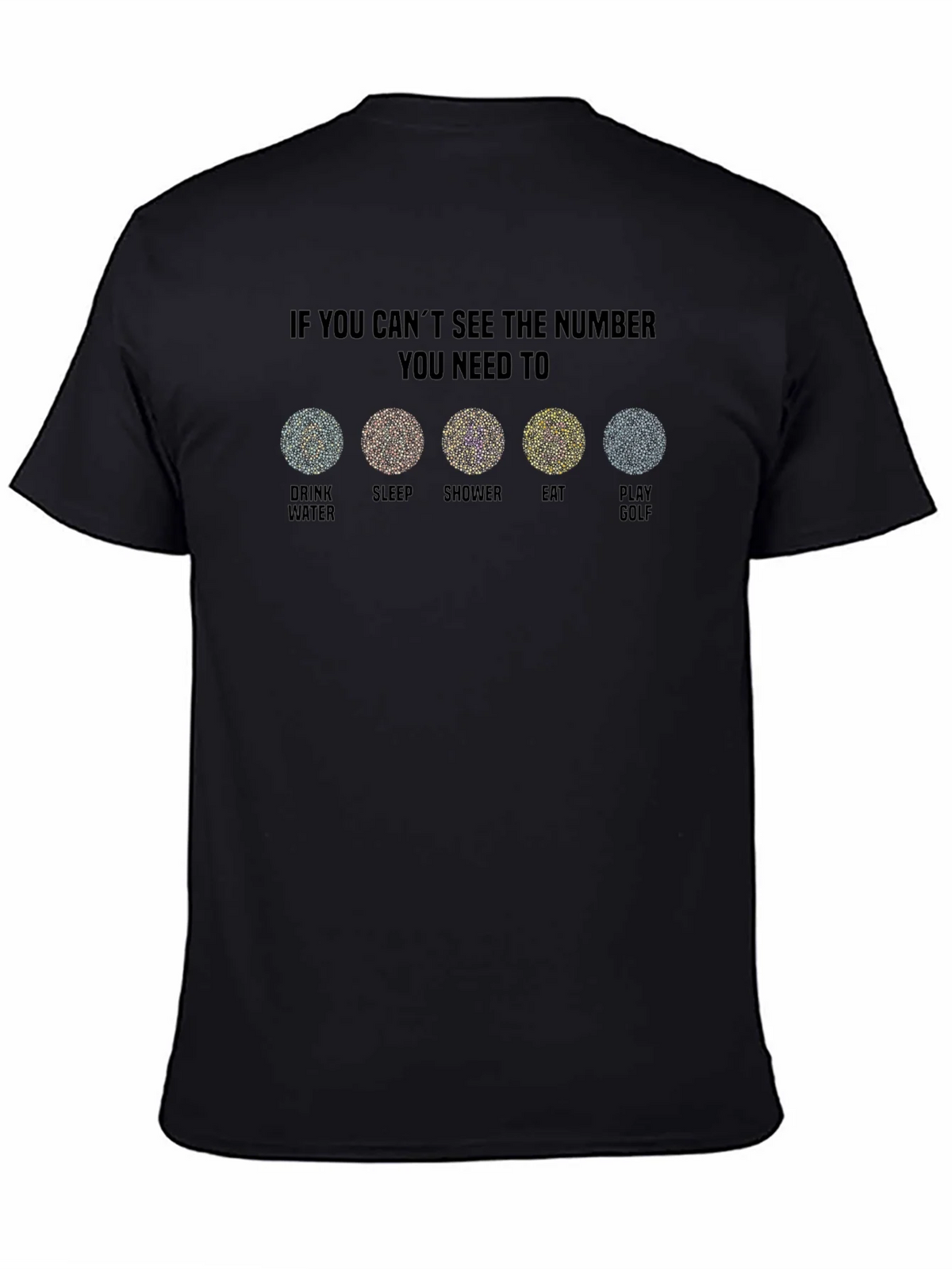 Color Blindness Humor T-Shirt - Golf Edition product image 7