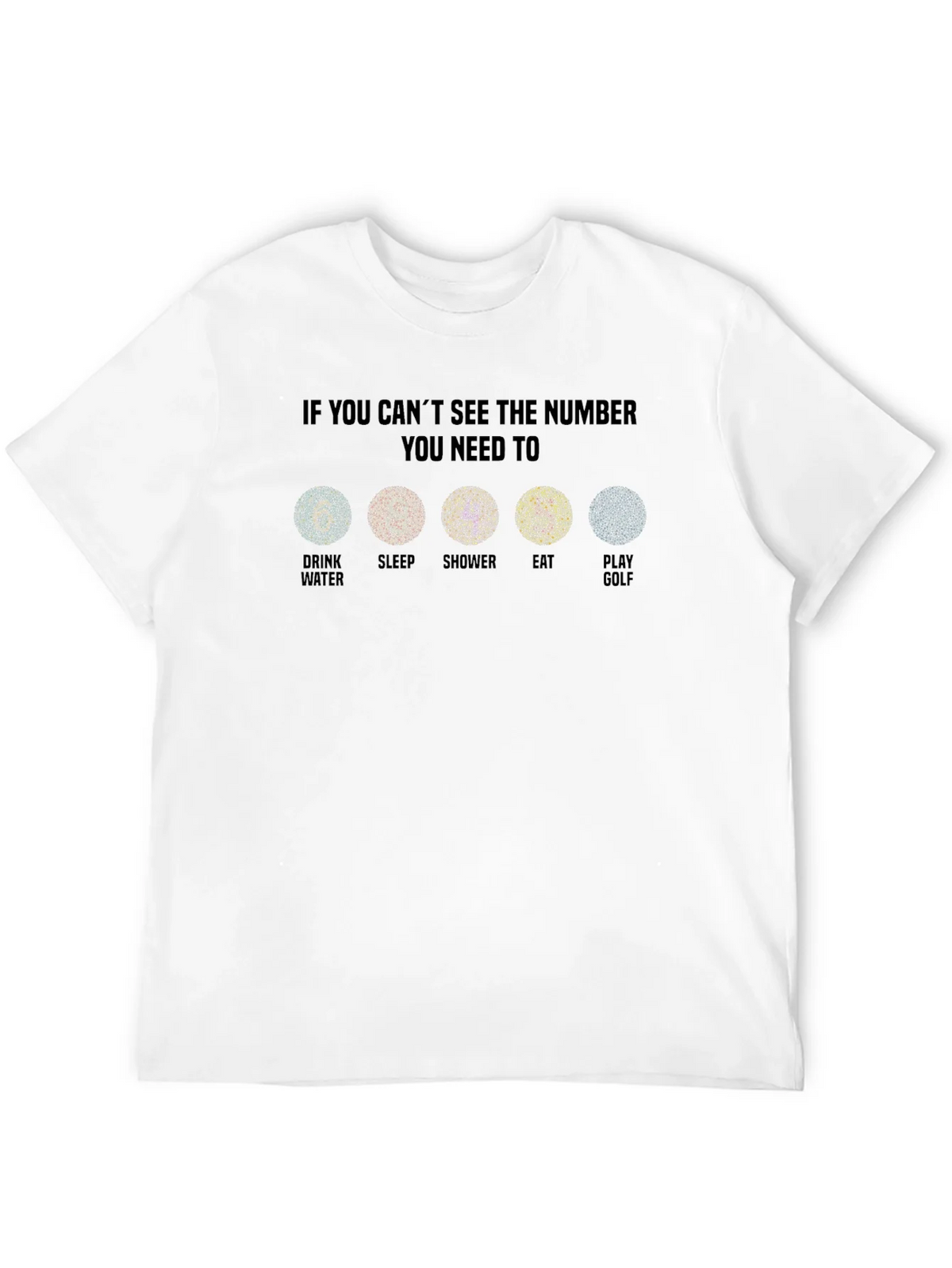 Color Blindness Humor T-Shirt - Golf Edition product image 3