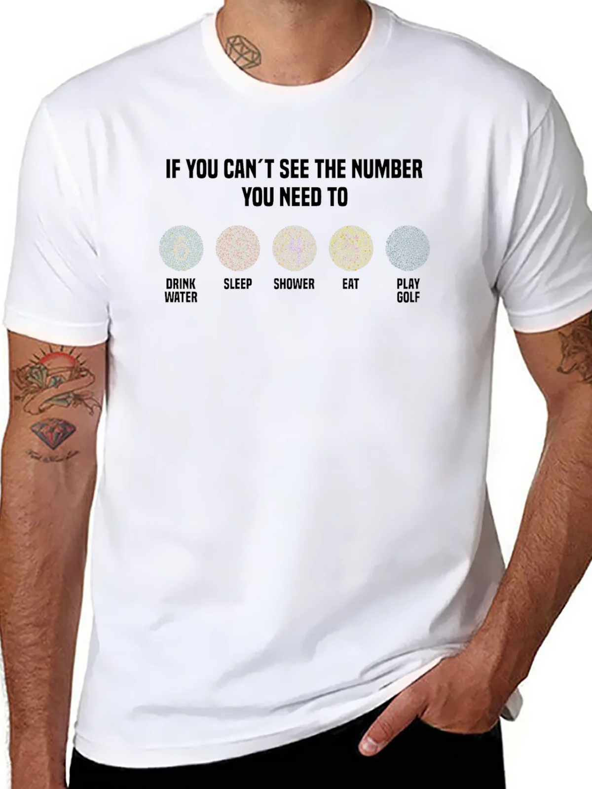 Color Blindness Humor T-Shirt - Golf Edition product image 10