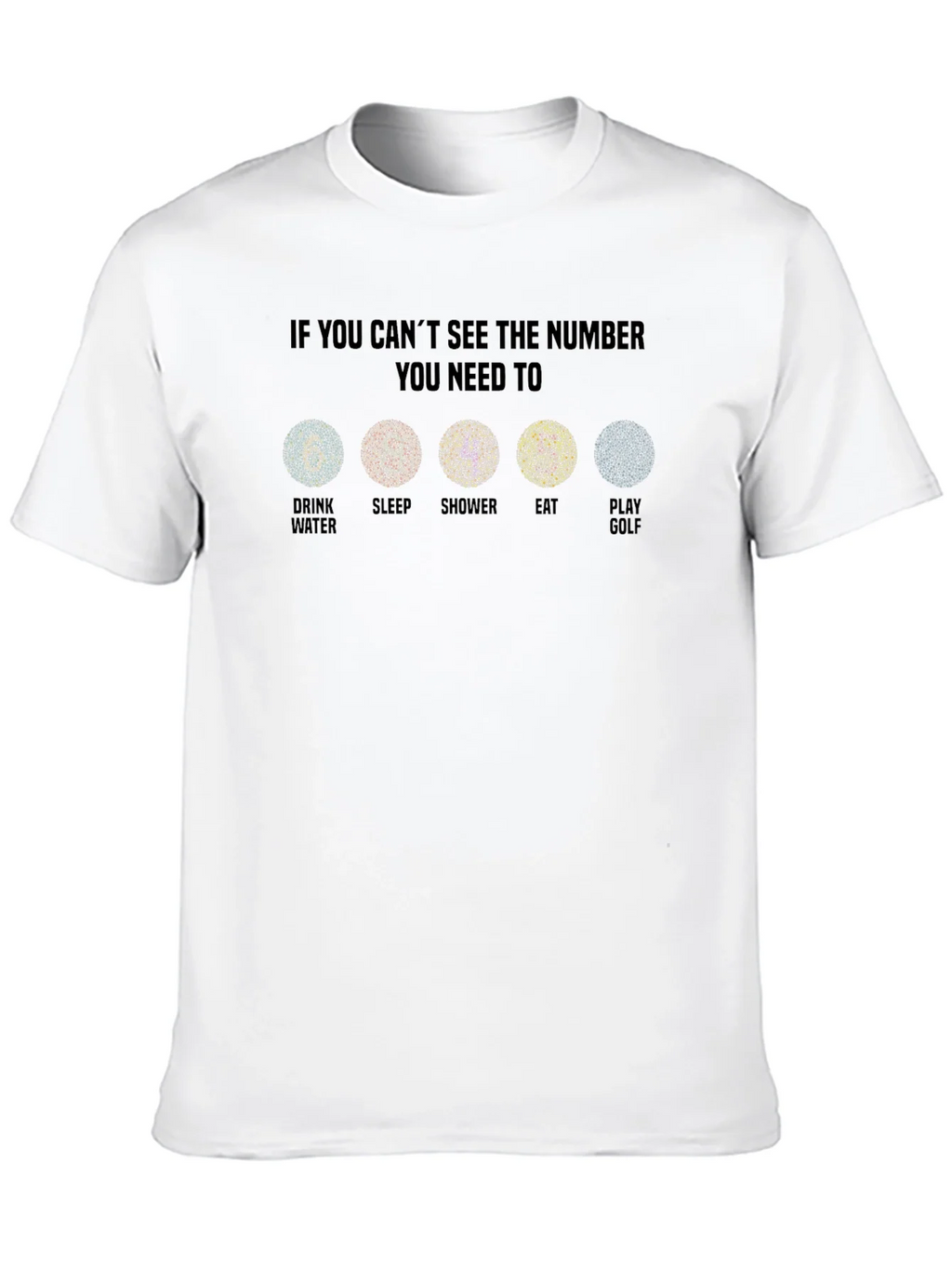 Color Blindness Humor T-Shirt - Golf Edition product image 12