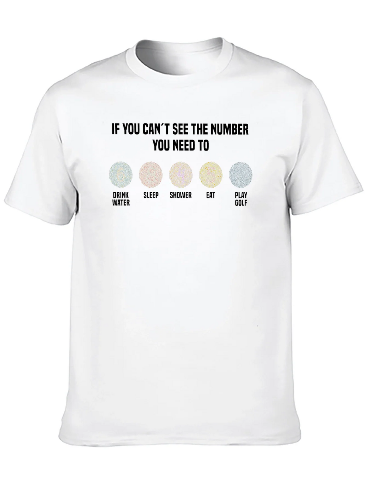 Color Blindness Humor T-Shirt - Golf Edition product image 12