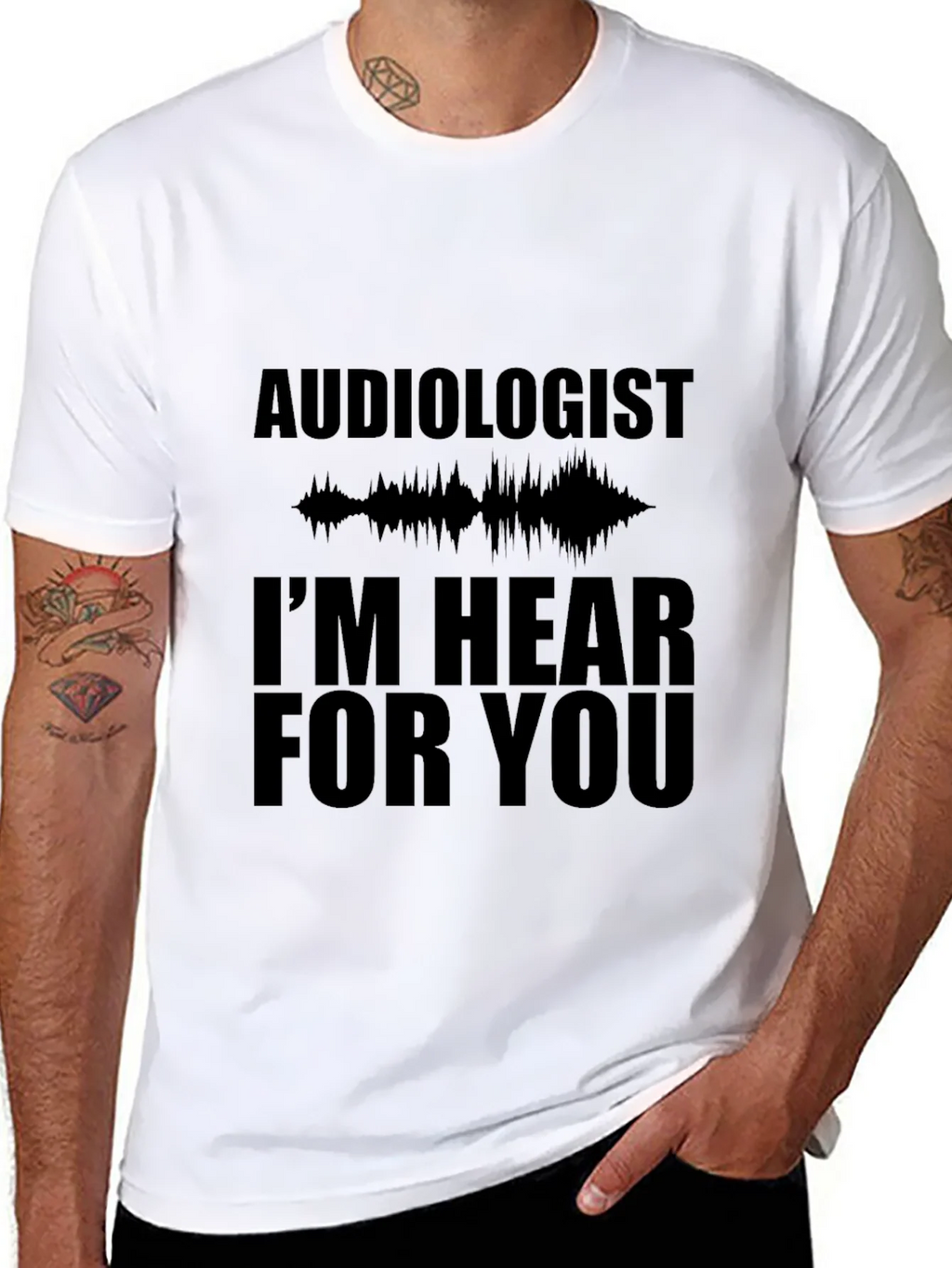 Audiologist Hear For You Black T-Shirt product image 10