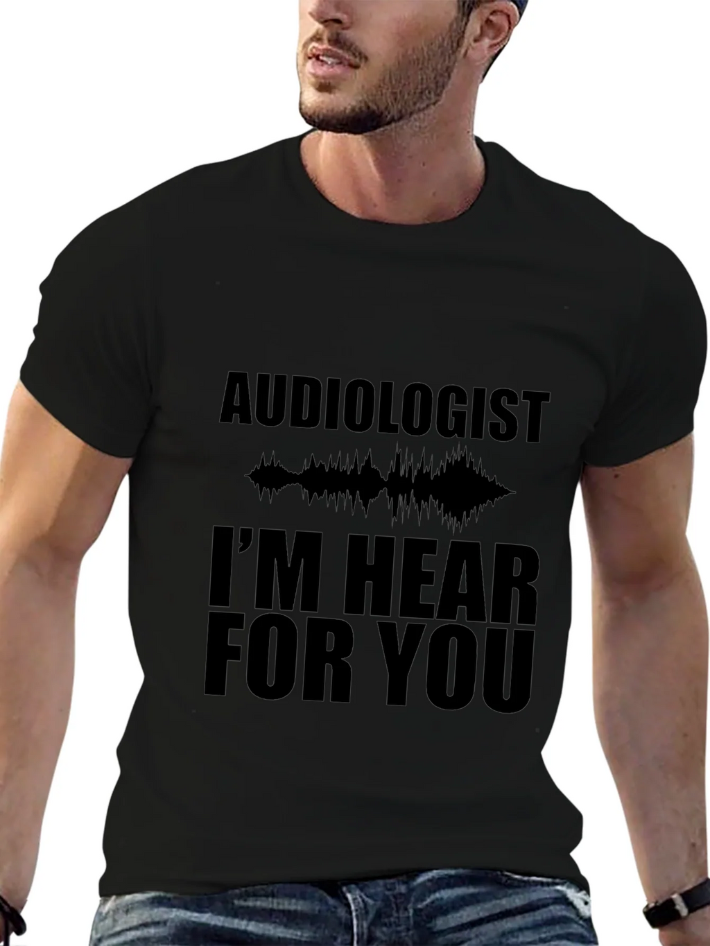 Audiologist Hear For You Black T-Shirt product image 9