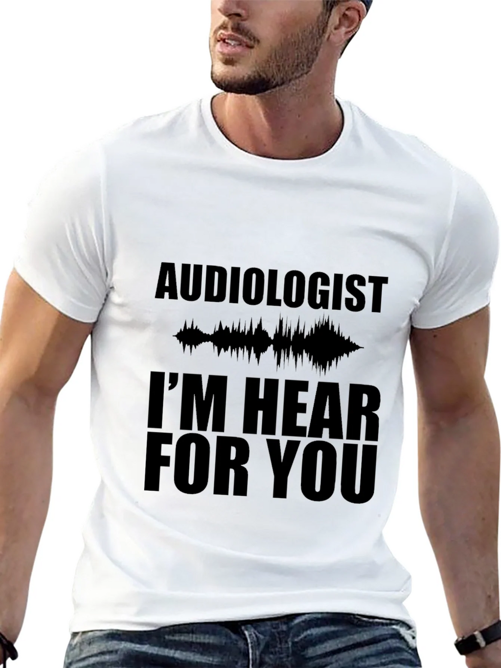 Audiologist Hear For You Black T-Shirt product image 4