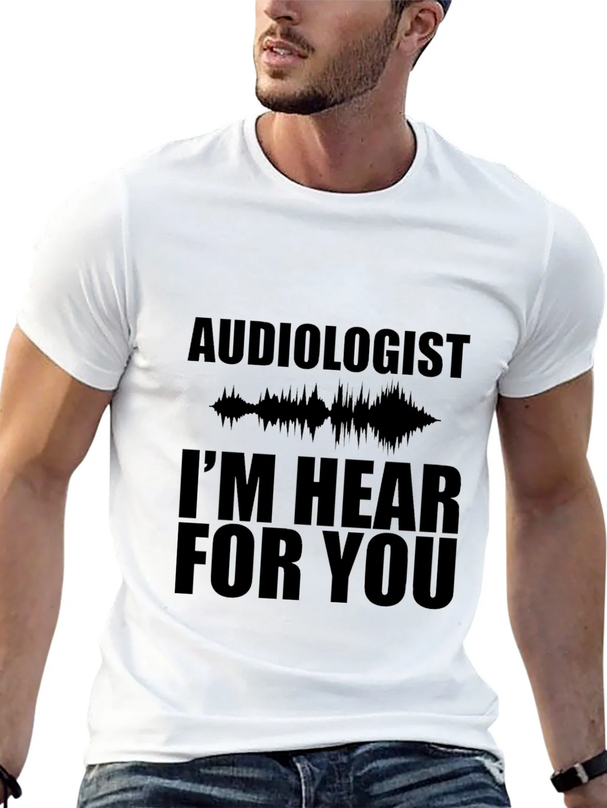 Audiologist Hear For You Black T-Shirt product image 4