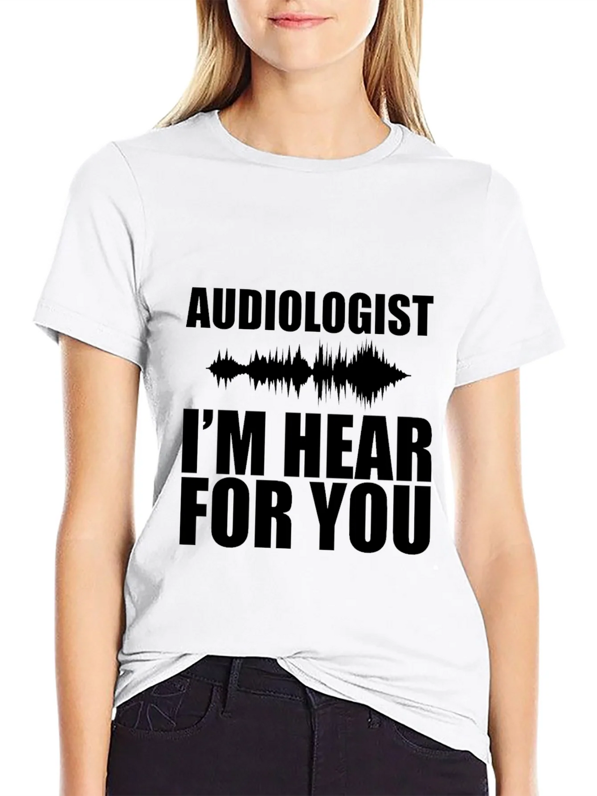 Audiologist Hear For You Black T-Shirt product image 11
