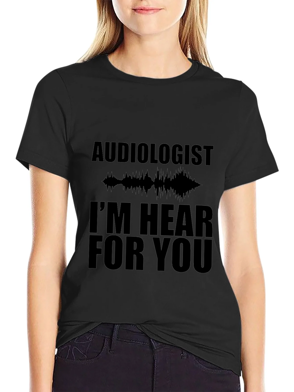 Audiologist Hear For You Black T-Shirt product image 5