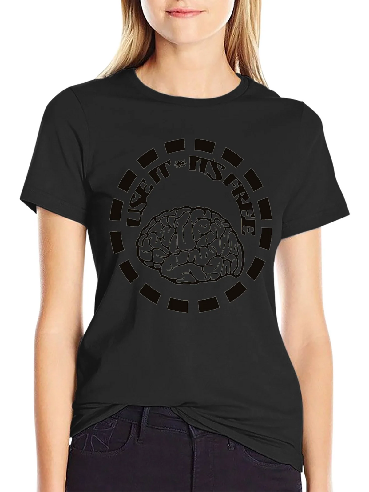 Use It Its Free Brain Graphic Tee product image 5