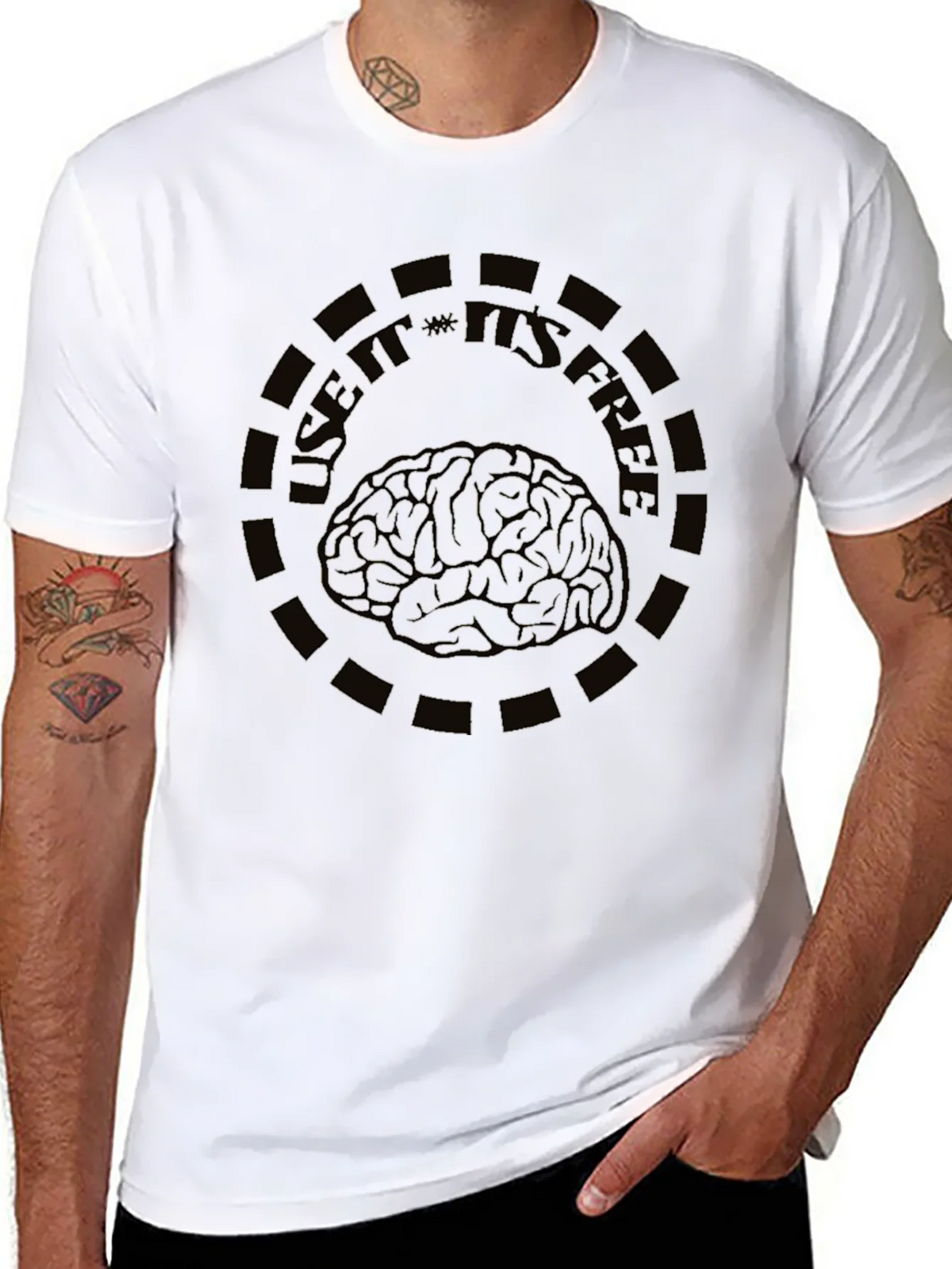 Use It Its Free Brain Graphic Tee product image 10