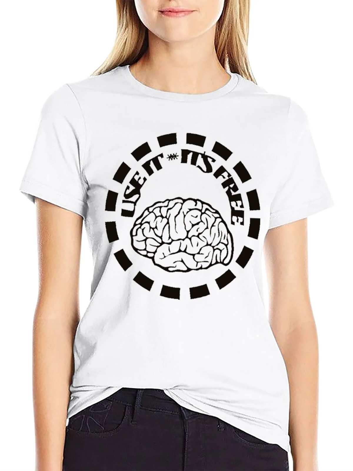 Use It Its Free Brain Graphic Tee product image 11