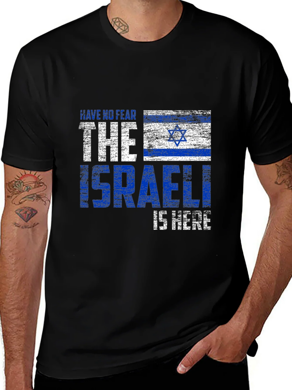 Israeli Pride T-Shirt: Have No Fear The is Here product image 1