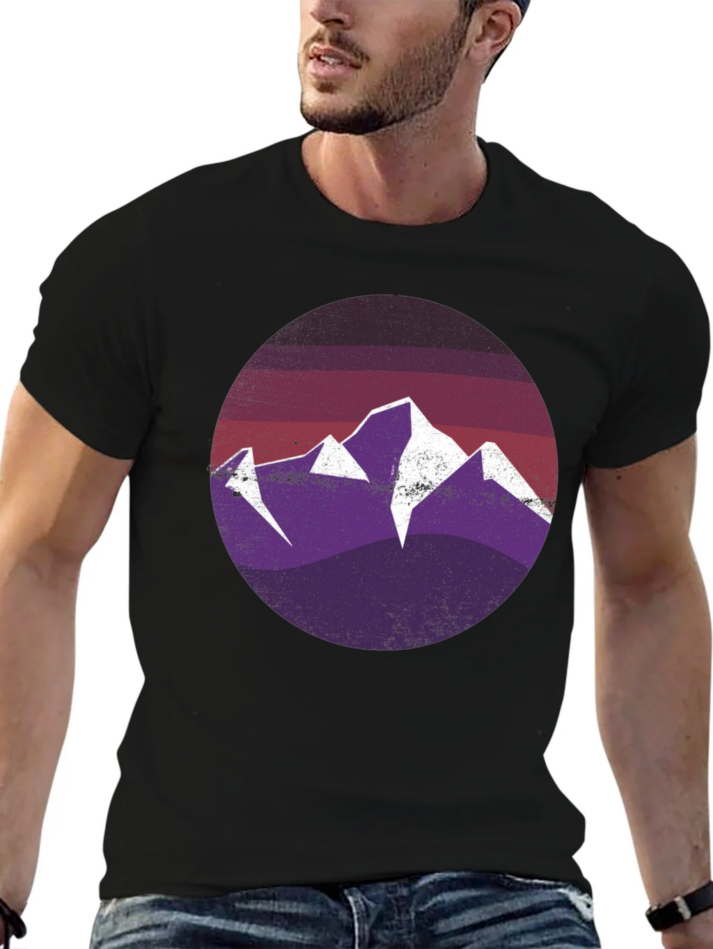 Mountain Scene Graphic Tee - Black product image 9