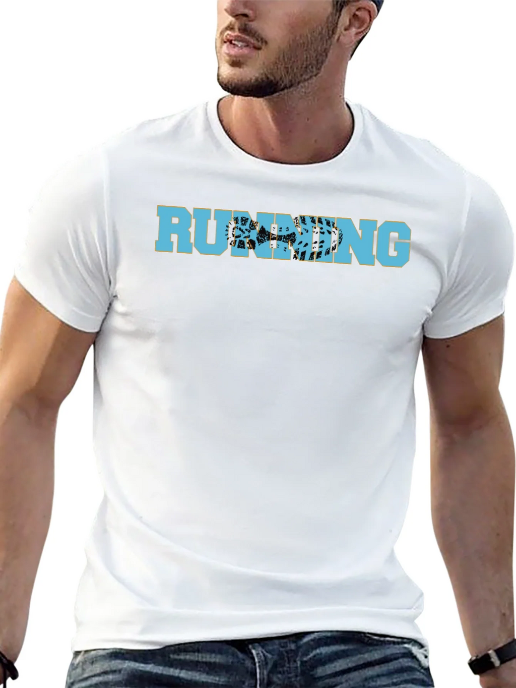 Running Trail Graphic T-Shirt - Black product image 4