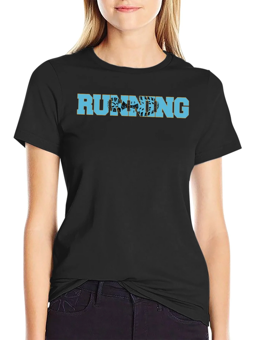 Running Trail Graphic T-Shirt - Black product image 5