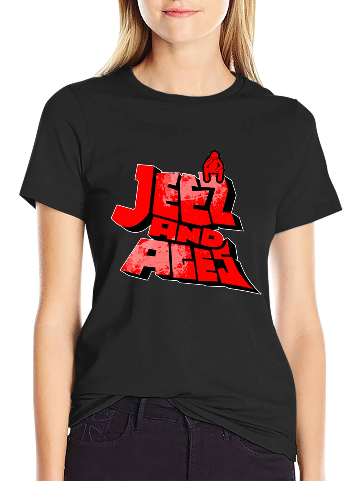 Jeetz And Aces Black Graphic T-Shirt product image 5
