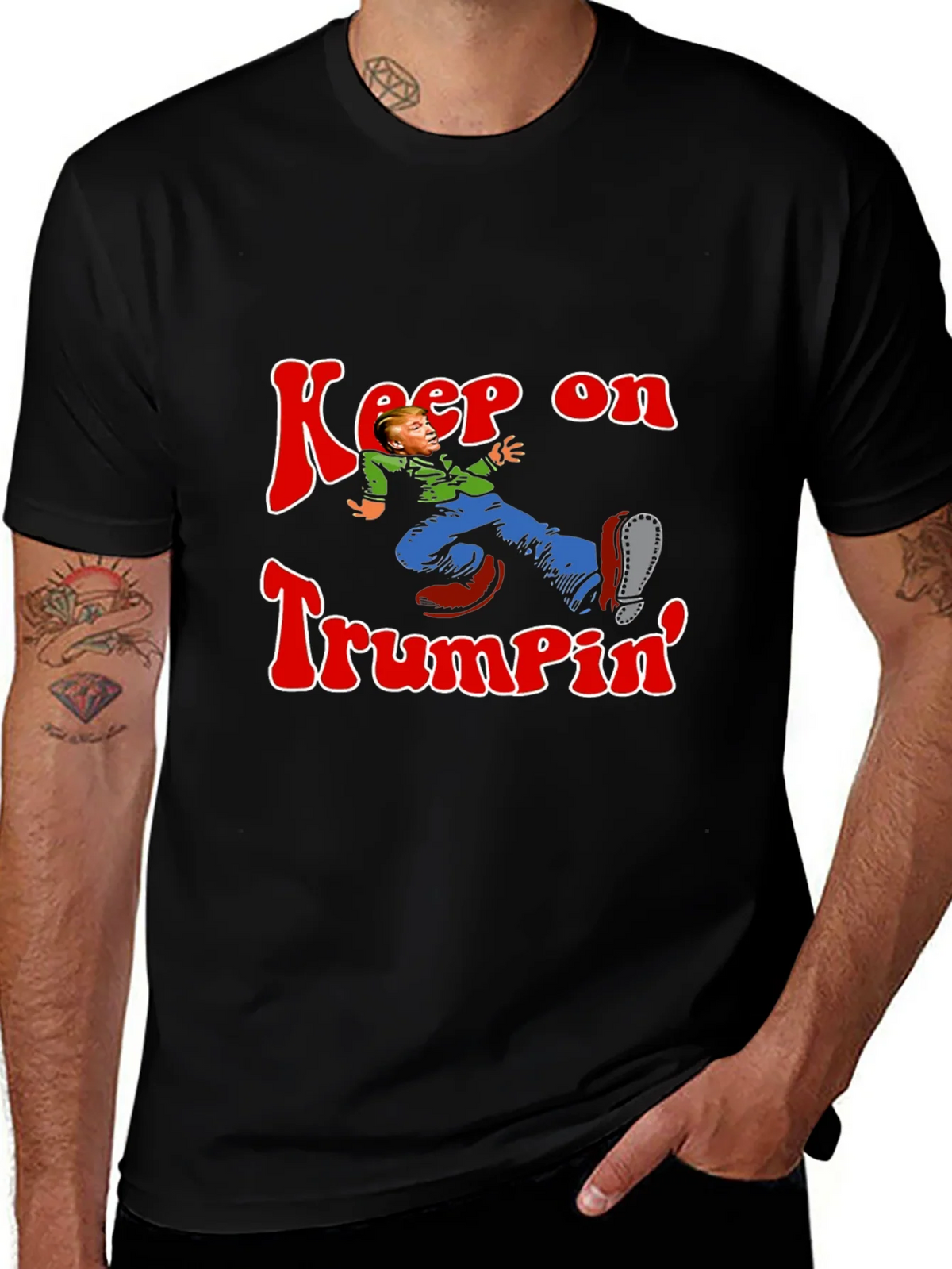 Keep On Trumpin Graphic Tee - Novelty Humor T-Shirt product image 1