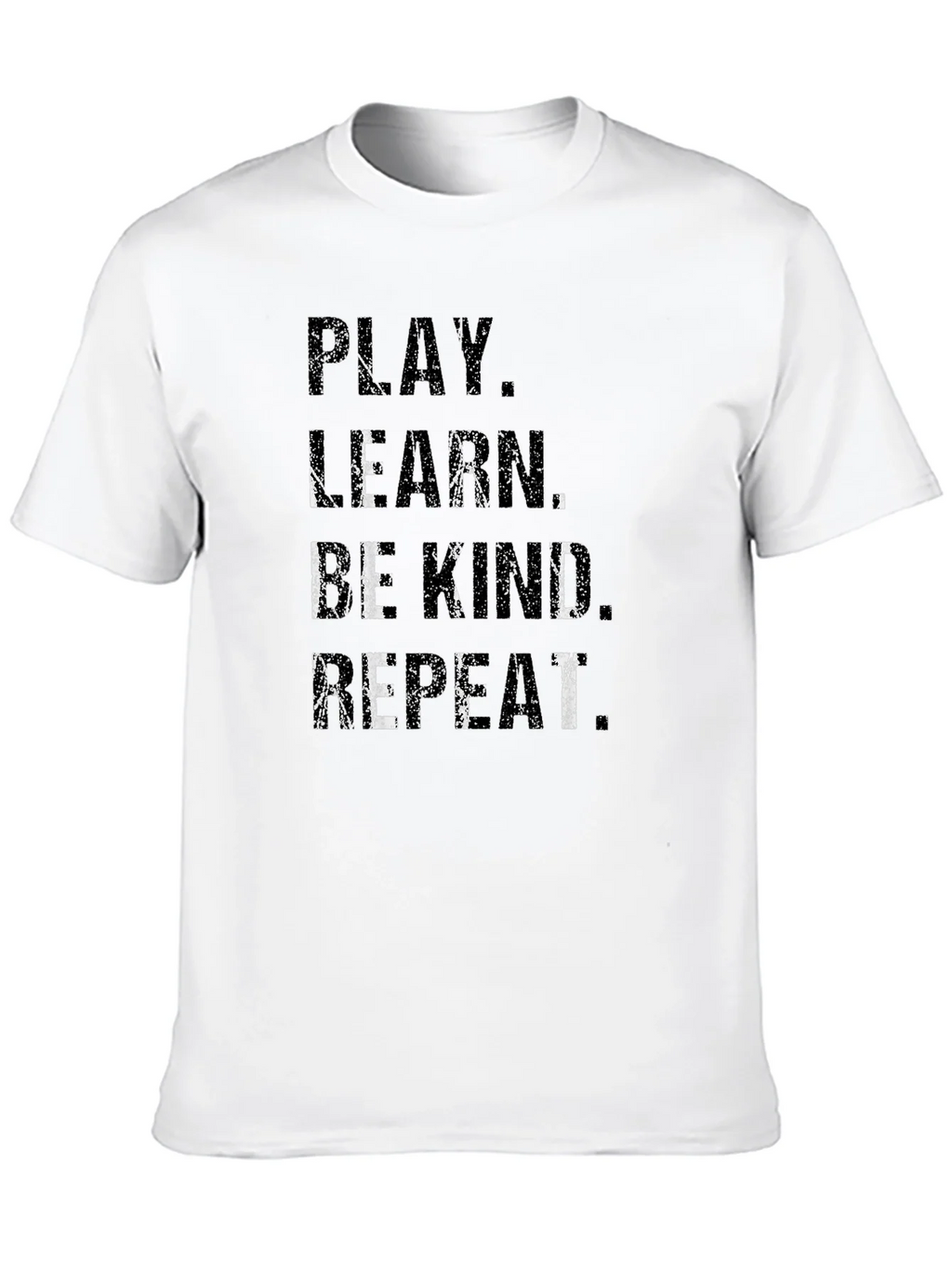 Play Learn Be Kind Repeat Black T-Shirt product image 9