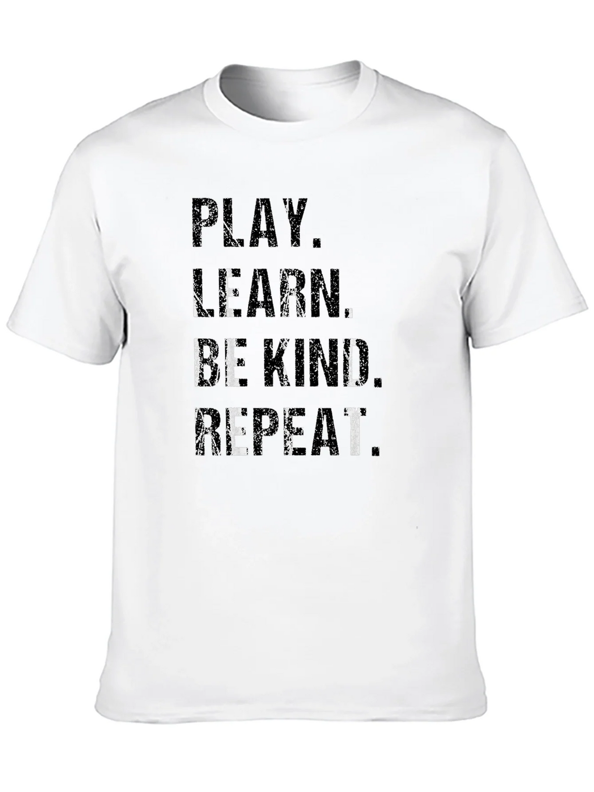 Play Learn Be Kind Repeat Black T-Shirt product image 9