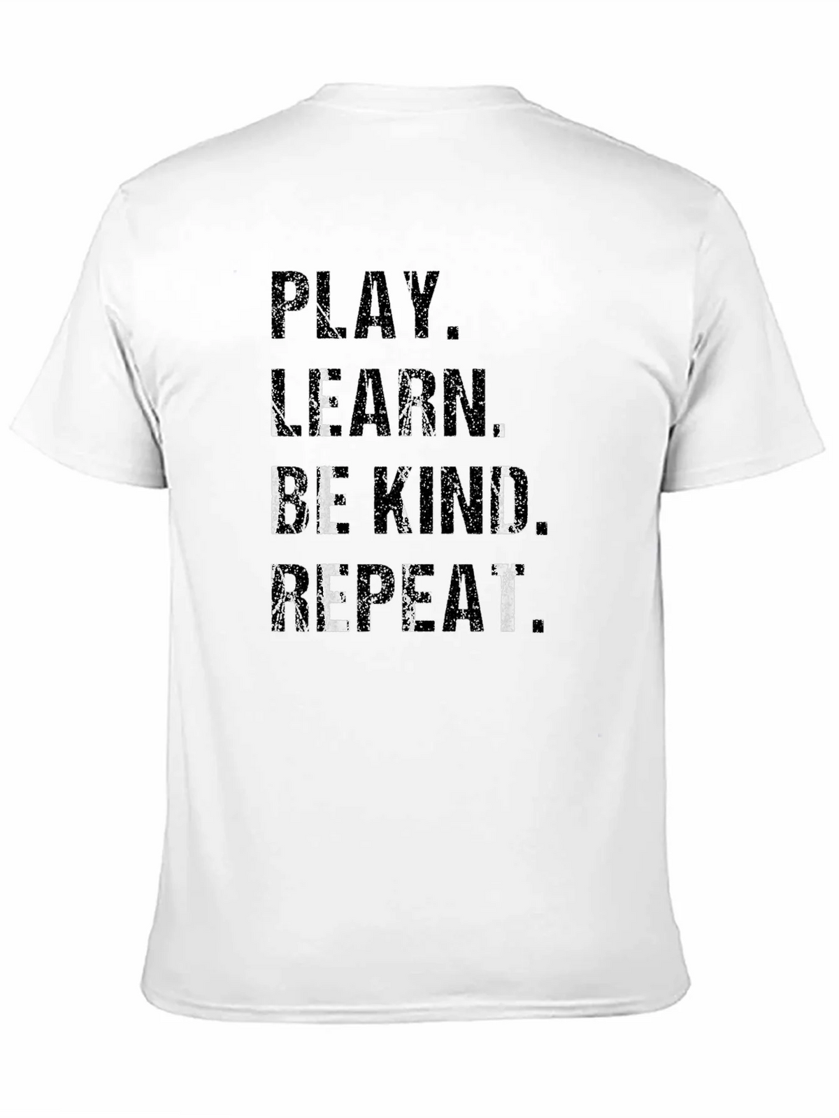Play Learn Be Kind Repeat Black T-Shirt product image 1