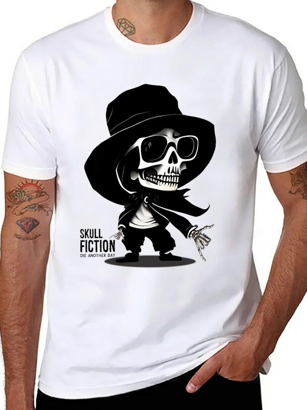 Skull Fiction Graphic T-Shirt product image 10